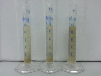 Day 0 Day 3 Day 5 Day 7 Figure 1. The stability of rice bran milk at 4 o C for 7 days. Bar (---) indicated the level of the precipitate.