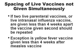 Combination vaccines are generally preferred over simultaneous administration of single component vaccines.