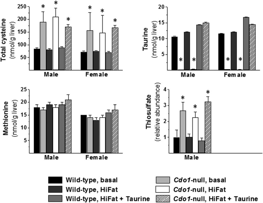 Niewiadomski et al. Cysteine, leptin, and SCD1 in Cdo1-null mice Figure 3.