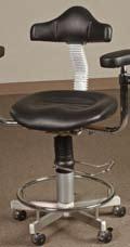 Surgical Stool Series Surgical stool with waterfall seat and adjustment from 20 to 27.