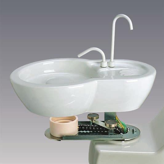 HYGIENE The cuspidor bowl and the cup's support are a whole-block of ceramic, which can be easily removable.