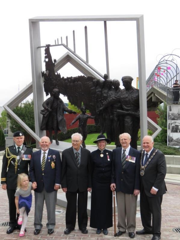 We were honoured to be visited by two Veteran Rifleman from the BC Regiment, Henry Kriwokon and Charles Bernhardt, along with Warren Whitey Bernard.