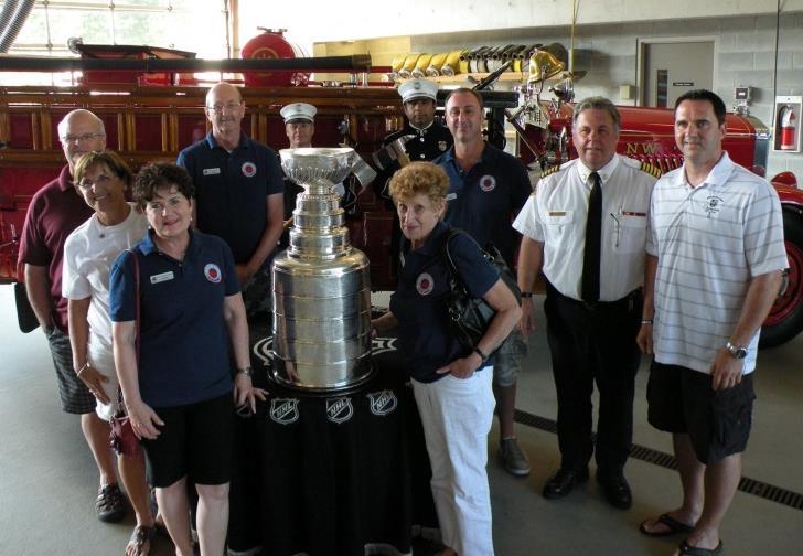 The line up for photos stretched out of the fire hall and down the street but everyone got their chance to stand next to the world famous trophy. A big thank you to Mr.