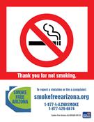 requirements of the Law. An ADHS Smoke-Free Arizona program specialist will contact callers asking for further assistance during the next business day. 3.3 Email Address: smokefreearizona@azdhs.