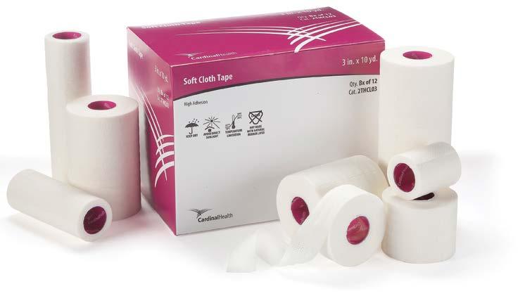 Oncology, Operating Room Surgery, Orthopedics, Radiology, Urgent Care, Wound Care Soft Cloth High Adhesion Tape Easy-tear perforated rolls Stronger adhesion for more challenging applications