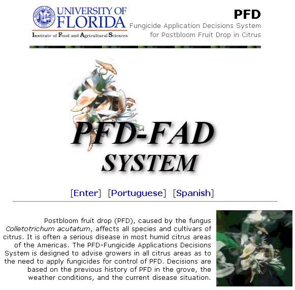 PFD-FAD forecast system http://pfd.ifas.ufl.
