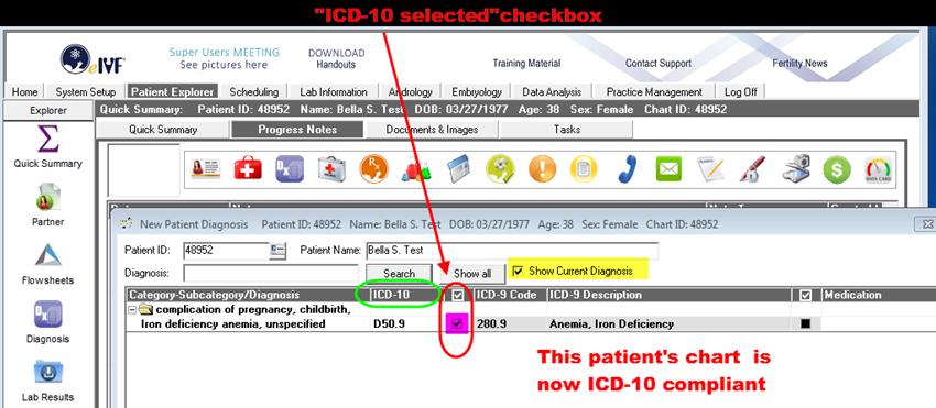 ICD-10 will be on the left side while ICD-9 will be on the right side) 2. ** Click on Show Current Diagnosis to display assigned diagnosis codes in a concise view. 3.
