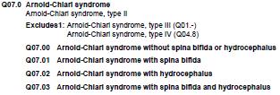 Chapter 17 Congenital malformations, deformations and chromosomal abnormalities Changes from ICD-9-CM ICD-9-CM 2 main codes for spina bifida; 5 th digit must be added to specify location Example: 741.