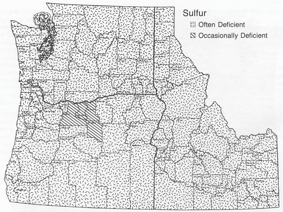 Source: Current nutrient status of soils in Idaho, Oregon