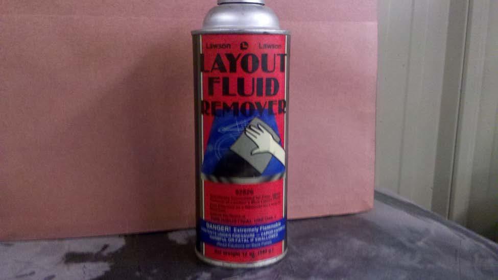 Chemical Name: Layout Fluid Manufacturer: Lawson Container