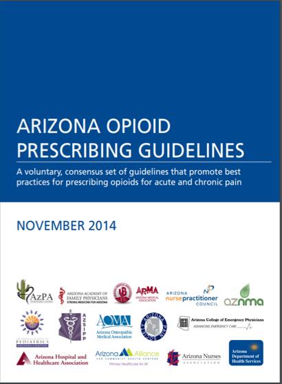 Emergency Declaration ADHS Responsibilities treatment practices Develop guidelines to educate providers on responsible prescribing