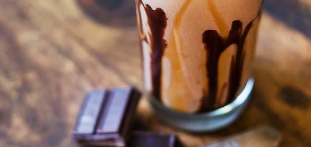 Chocolate Mocha Mudslide Calories: 255 Protein: 18g Carbs: 24g 1 Scoop Mocha IdealShake 1 Cup unsweetened almond milk 1 T. dark chocolate chips 1 T.