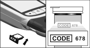 Coding the Meter Each time a new box of test strips or test devices is used, the code chip packaged with the new box of test strips or test devices must be inserted into the meter.
