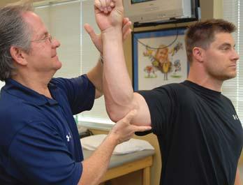 The patient assumes the same position as the biceps load test but fully pronates the forearm. The patient is again asked to actively flex the elbow against resistance.