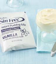 Sin Reduced Pudding Mix is tasty enough to be served to all residents and fulfill the diet requirement for your low calorie, diabetic and fat restricted diets.