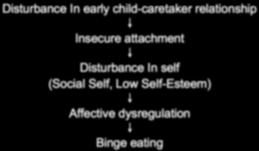 Vulnerability Model Disturbance In early child-caretaker relationship Insecure