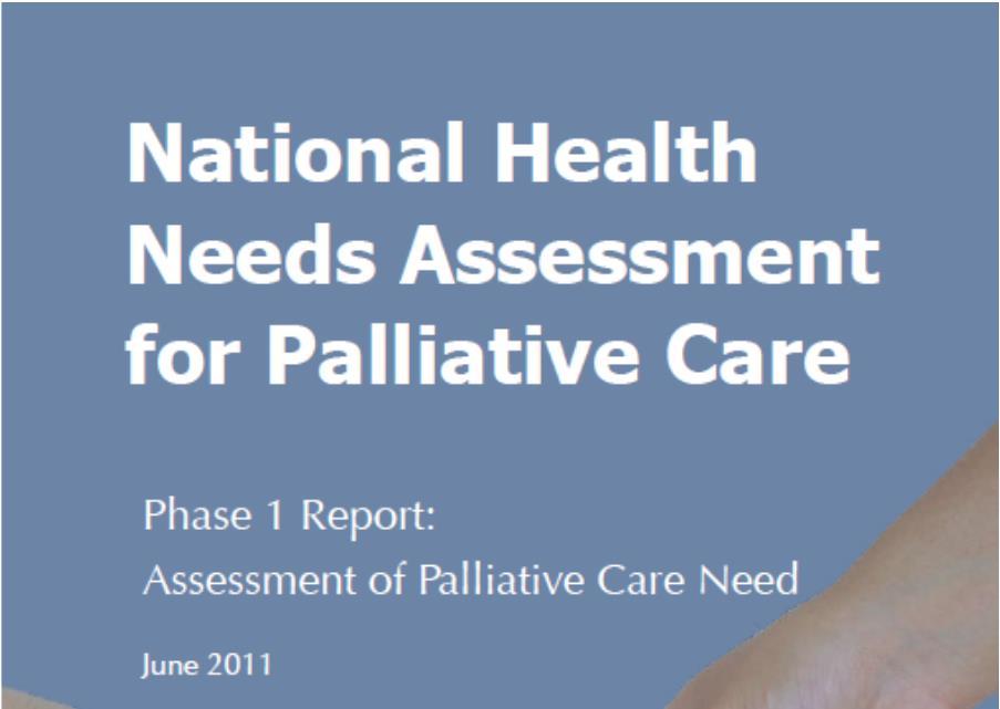 Health Needs Assessment Phase 1 Phase 1: Assessment of