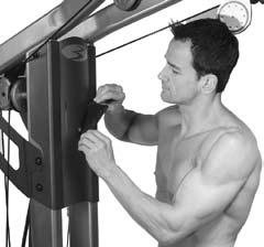 Always check fasteners, snap hooks, cables and pulleys before each workout to ensure