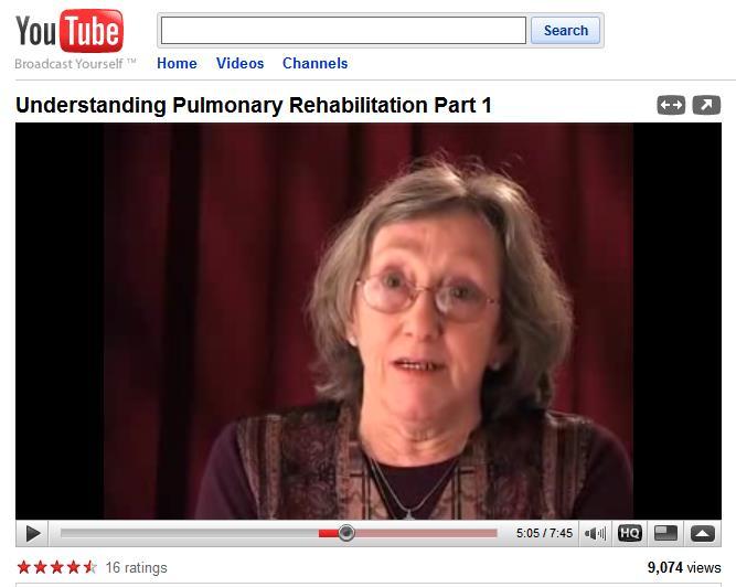 Found: a good description of pulmonary rehabilitation My consultant at King s offered me pulmonary rehabilitation.