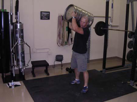 2. Shouldering and Lunge This drill combines keg shouldering