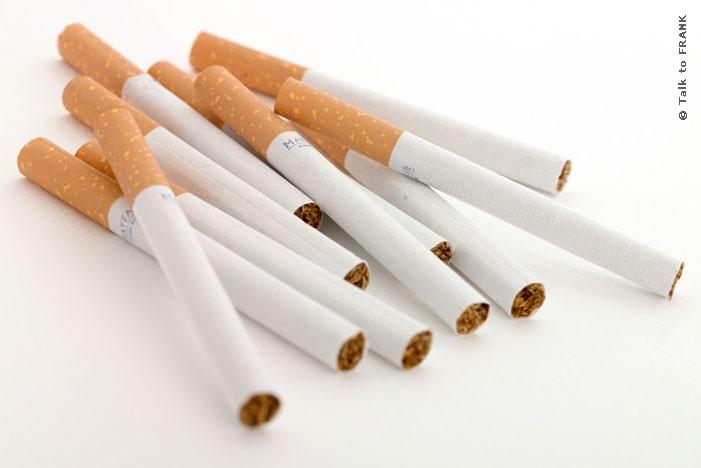 inhalation Average cigarette contains about 10mg