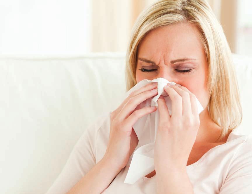 Take everyday actions to stay healthy Sneeze or cough in to sleeve/elbow, or cover your nose and mouth with a tissue. Throw the tissue in the garbage after you use it.