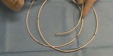 catheter may be used to