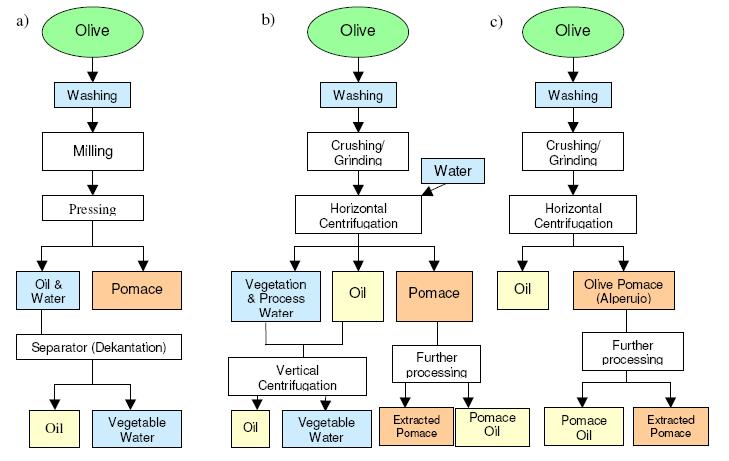 Olives processing olive oil Fig.