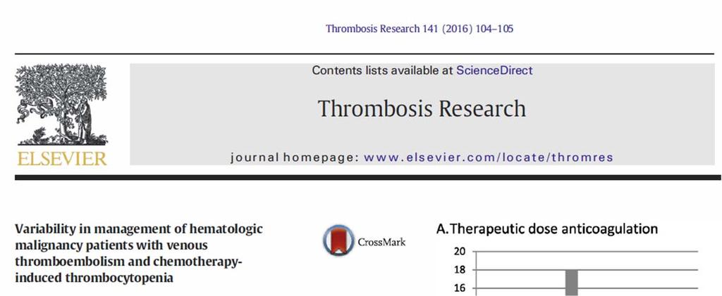 Thrombocytopenia and Anticoagulation [Samuelson BT et al.