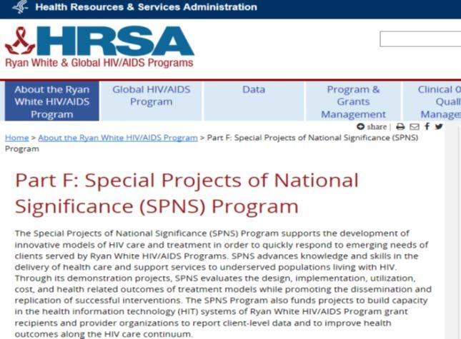 42 SPNS Dissemination HAB Website SPNS Section of HAB website SPNS Program Factsheet SPNS Products: CyberSPNS Bulletins and topical reports Current and Past initiatives: purpose, recipients and their