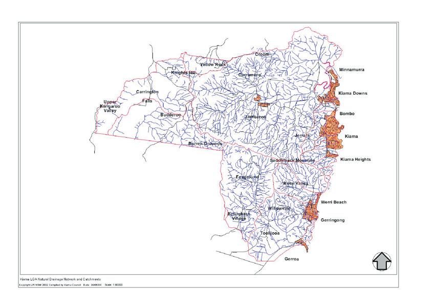 Water The Kiama Municipality has a number of river and creek systems that are part of large catchments, such as the Macquarie Rivulet, Minnamurra River, Werri Lagoon,