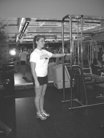 5) Supported Squats Pointers: Keep back