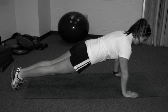8) Plank Pointers: Get in the push-up position with back in complete