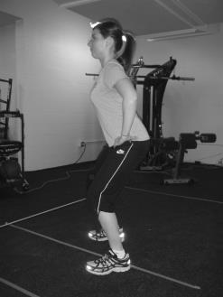 5 WARM-UP (cont.) e) Leg pendulum: Standing with torso in good posture position.