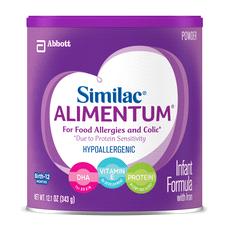 A 20 Cal/fl oz, nutritionally complete, hypoallergenic formula for infants, including those with colic symptoms due to protein sensitivity.