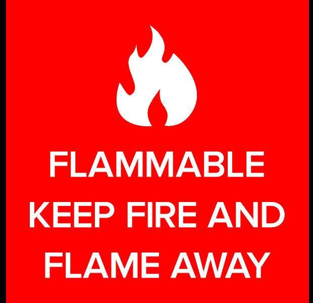 Flame Away sign. ST66 $61.