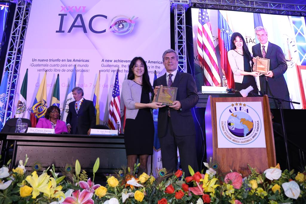 Page 38 At IACO 2016, Guatemalan physician, Dr.