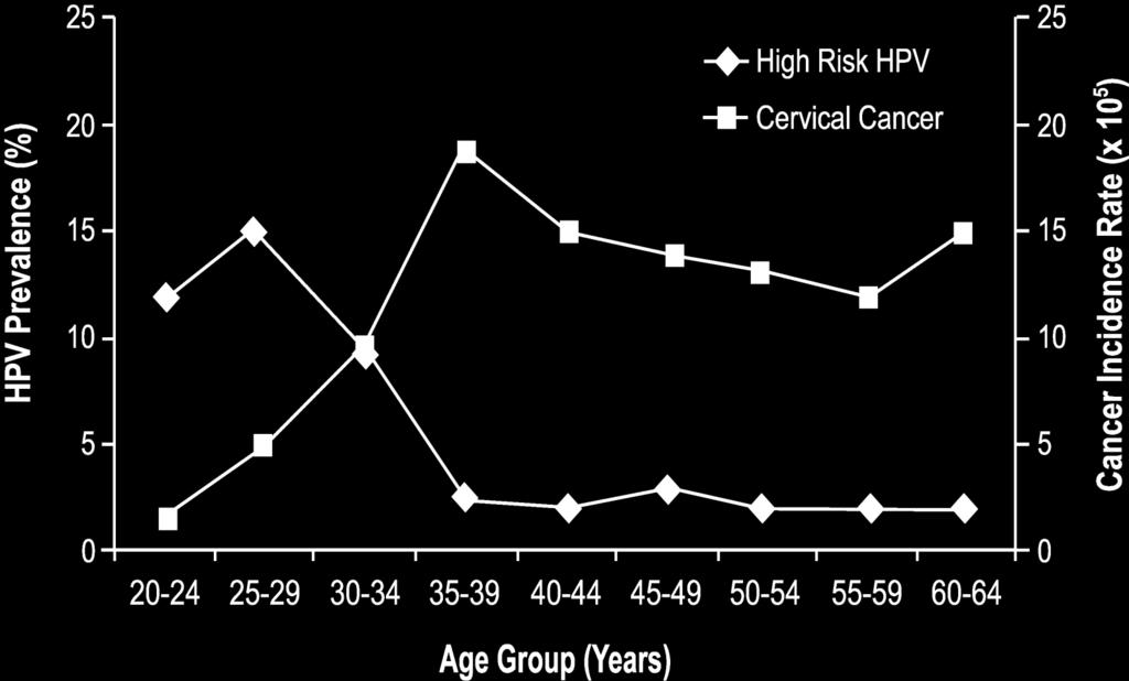 Age-Specific Rates of HPV Infection and Cervical