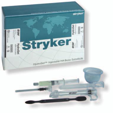 Additional Information HydroSet Injectable HA Indications HydroSet is a self-setting calcium phosphate cement indicated to fill bony voids or gaps of the skeletal system (i.e. extremities, craniofacial, spine, and pelvis).