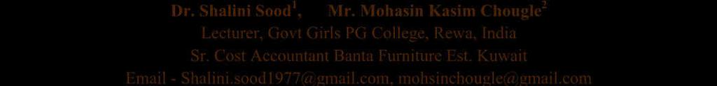 VITAMIN B12-THE PITBULL VITAMIN Dr. Shalini Sood 1, Mr. Mohasin Kasim Chougle 2 Lecturer, Govt Girls PG College, Rewa, India Sr. Cost Accountant Banta Furniture Est. Kuwait Email - Shalini.