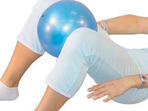The Pilates Ball comes with a chart of exercises to enhance balance and coordination.