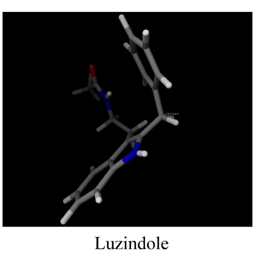 Stick representations Ribbon presentation Luzindole is an MT1 antagonist H-H bond