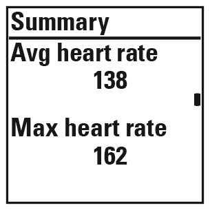 The feedback is based on training time distribution on heart rate zones, calorie expenditure and duration of the
