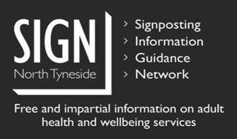 SIGN Information and Signposting CVS and Council network of existing services Free telephone or face to support Uses and helps maintain the online resources No direct funding but:
