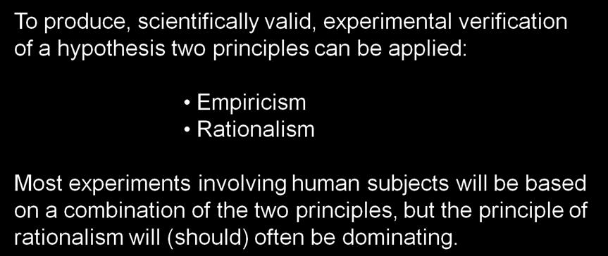 Definition of hypothesis Research question part 1: Do two, physically identical,