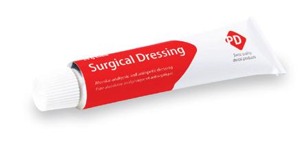 periodontal treatment surgical dressing Alveolar analgesic and antiseptic dressing.