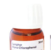 Root canal treatment and disinfection camphor mono-chlorophenol (cmcp) Solution for root canal disinfection.