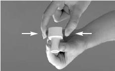- Then take out a capsule from the blister (only remove the capsule just before use).