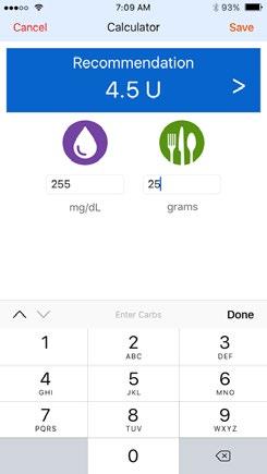 CALCULATE A DOSE Using the Dose Calculator with Blood Glucose Data 1. Launch the App by tapping the icon. 2.. Open the dose calculator by tapping the icon. 3.