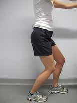 2a. Soleus (deep calf muscle) stretch a. Lean against a wall with your foot in front of the. Ensure both feet are pointing forwards.